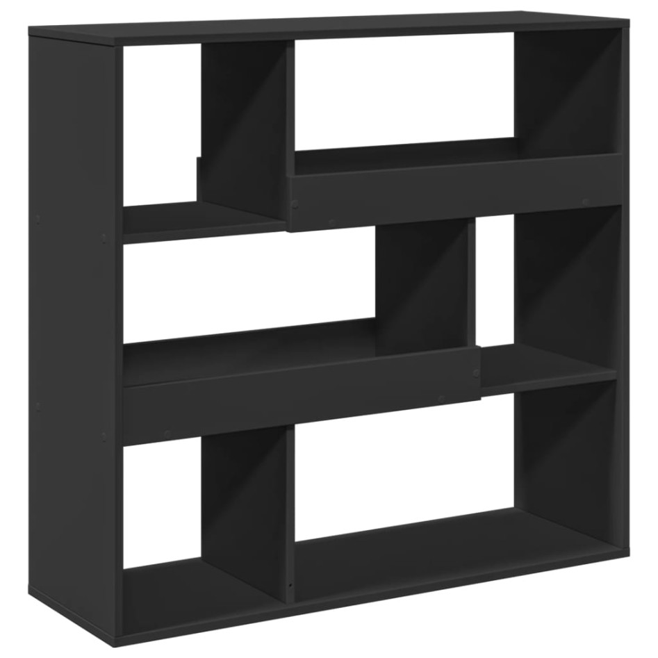 Separador de ambientes madera ingeniería negro 100x33x94,5