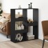 Separador de ambientes madera ingeniería negro 100x33x115