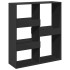 Separador de ambientes madera ingeniería negro 100x33x115