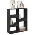 Separador de ambientes madera ingeniería negro 100x33x115