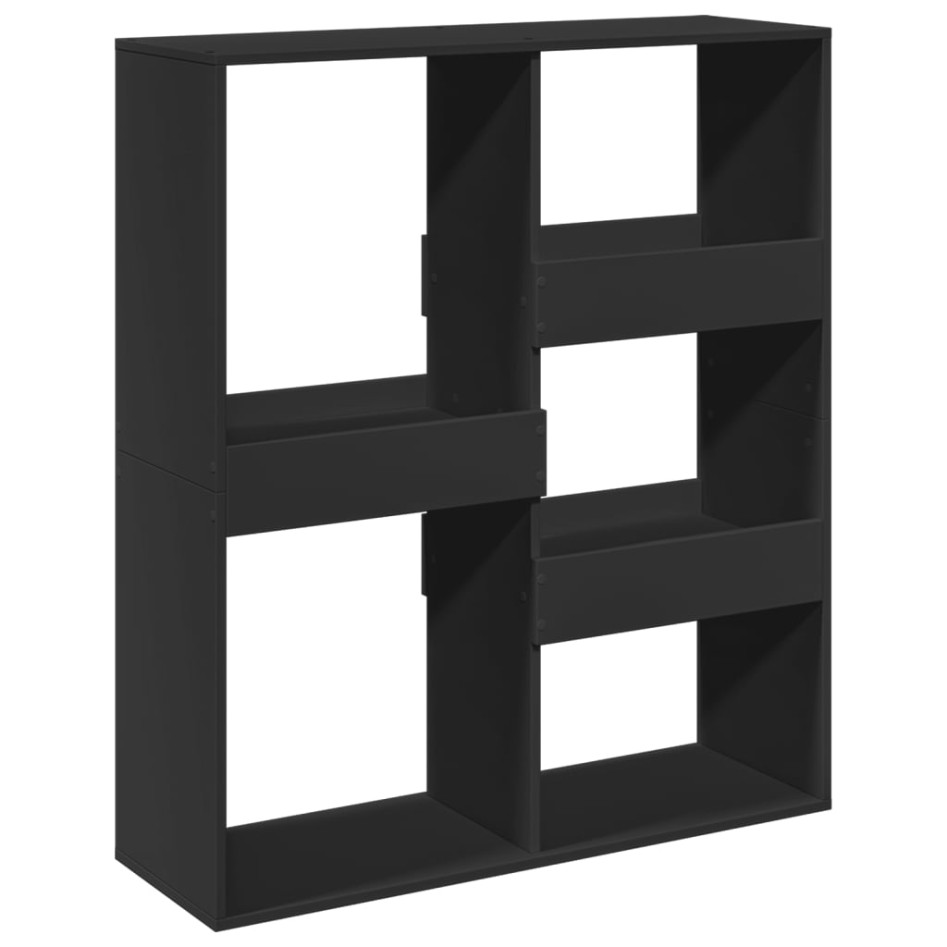 Separador de ambientes madera ingeniería negro 100x33x115