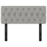 Cabecero de tela gris claro 100x7x78/88