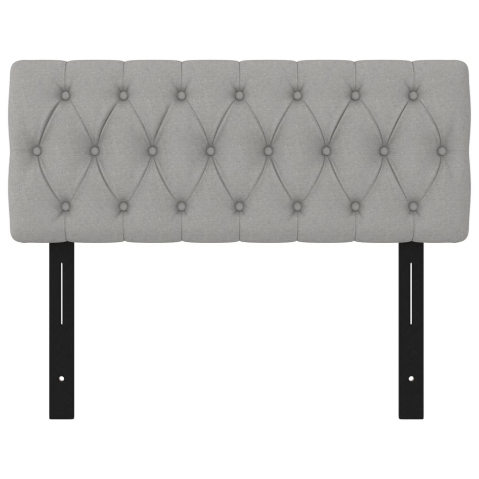 Cabecero de tela gris claro 100x7x78/88