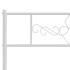 Estructura cama sin colchón con estribo metal blanco 90x190