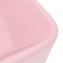 Lavabo de lujo de cerámica rosa mate 41x30x12