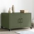 Mesa de centro acero verde oliva 68x50x43,5