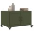 Mesa de centro acero verde oliva 68x50x43,5