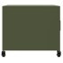 Mesa de centro acero verde oliva 68x50x43,5