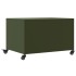 Mesa de centro acero verde oliva 68x50x43,5