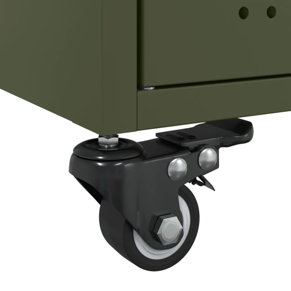 Mesa de centro acero verde oliva 68x50x43,5