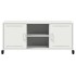 Mueble de TV acero blanco 100,5x39x43,5