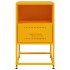 Mesitas de noche 2 uds acero amarillo mostaza 36x39x60,5