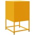 Mesitas de noche 2 uds acero amarillo mostaza 36x39x60,5