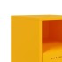 Mesitas de noche 2 uds acero amarillo mostaza 36x39x60,5