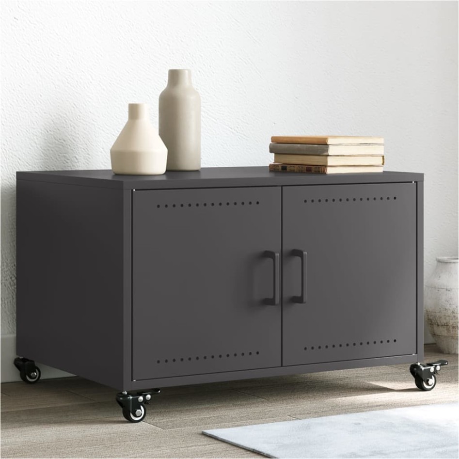 Mesa de centro acero negro 68x50x43,5