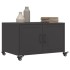 Mesa de centro acero negro 68x50x43,5