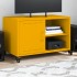 Mueble de TV acero amarillo mostaza 68x39x43,5