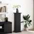 Pedestal expositor con almacenaje madera negro 31x30x90