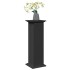 Pedestal expositor con almacenaje madera negro 31x30x90