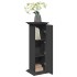 Pedestal expositor con almacenaje madera negro 31x30x90