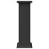 Pedestal expositor con almacenaje madera negro 31x30x90