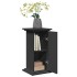 Pedestal expositor con almacenaje madera negro 31x30x60