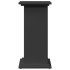 Pedestal expositor con almacenaje madera negro 31x30x60
