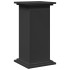 Pedestal expositor con almacenaje madera negro 31x30x60