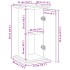 Pedestal expositor con almacenaje madera negro 31x30x60