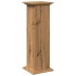 Pedestal expositor con almacenaje roble artisan 31x30x90
