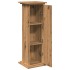 Pedestal expositor con almacenaje roble artisan 31x30x90