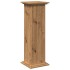 Pedestal expositor con almacenaje roble artisan 31x30x90