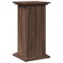 Pedestal expositor con almacenaje marrón roble 31x30x60