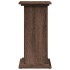 Pedestal expositor con almacenaje marrón roble 31x30x60
