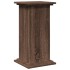 Pedestal expositor con almacenaje marrón roble 31x30x60