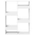 Estantería de madera de ingeniería blanca 100x33x135