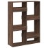 Estantería de madera de ingeniería marrón roble 100x33x135