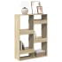 Estantería de madera de ingeniería roble Sonoma 100x33x135