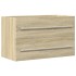 Armario para lavabo aglomerado madera envejecida 80x38,5x48