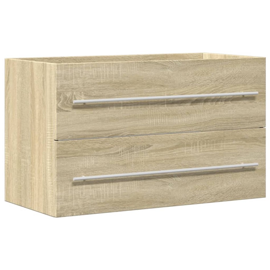 Armario para lavabo aglomerado madera envejecida 80x38,5x48