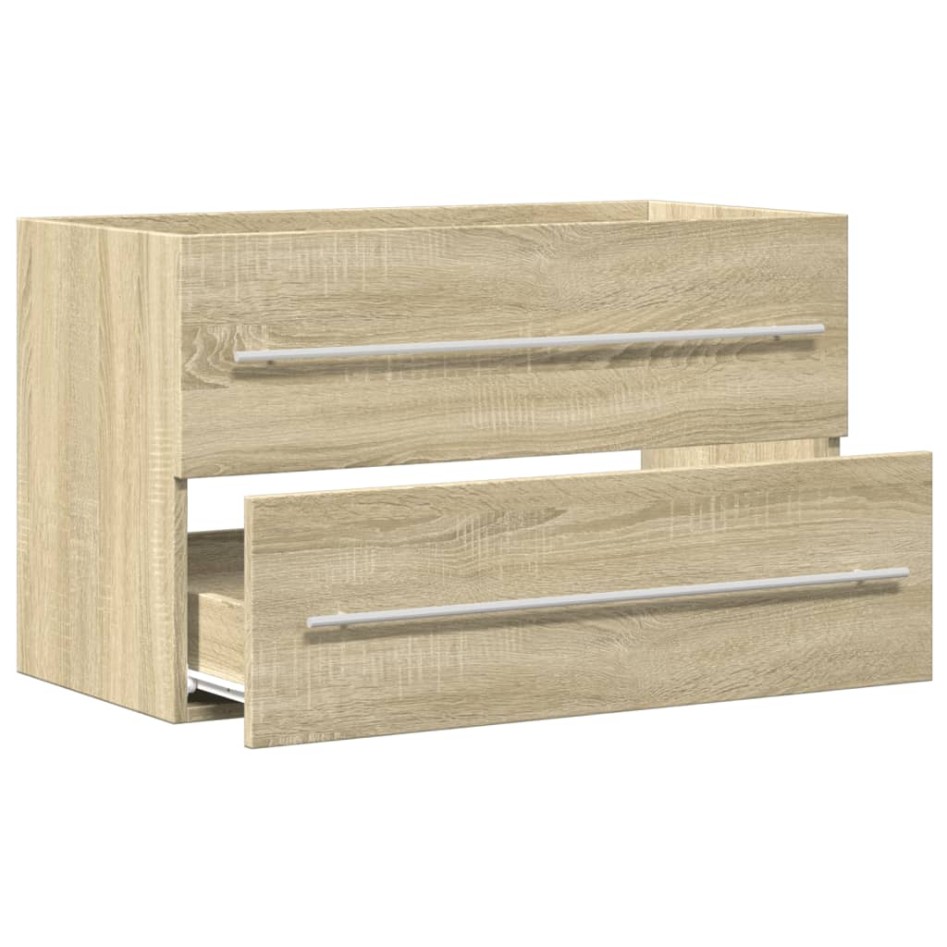 Armario para lavabo aglomerado madera envejecida 80x38,5x48