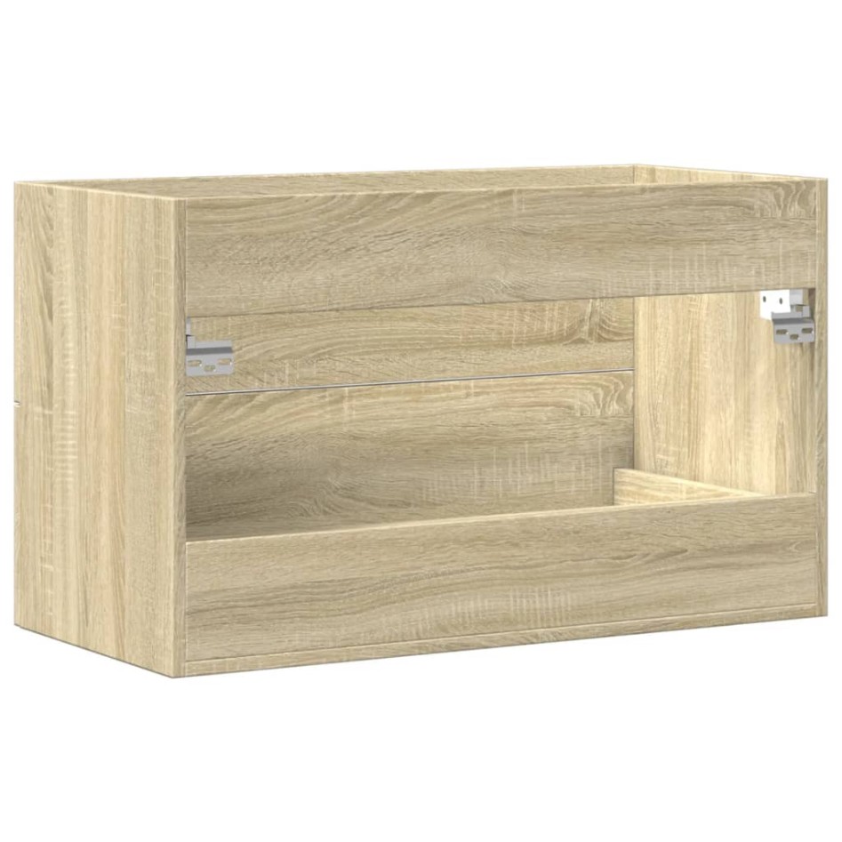 Armario para lavabo aglomerado madera envejecida 80x38,5x48