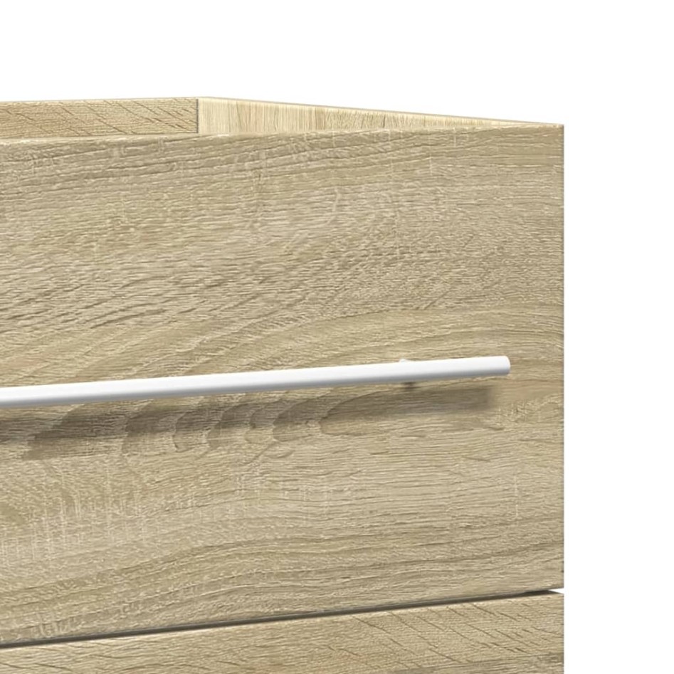 Armario para lavabo aglomerado madera envejecida 80x38,5x48