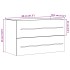 Armario para lavabo aglomerado madera envejecida 80x38,5x48