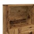 Cabecero armario madera ingeniería envejecida 120x19x103,5