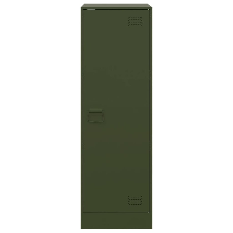 Aparador de acero verde oliva 34,5x39x107