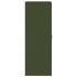 Aparador de acero verde oliva 34,5x39x107