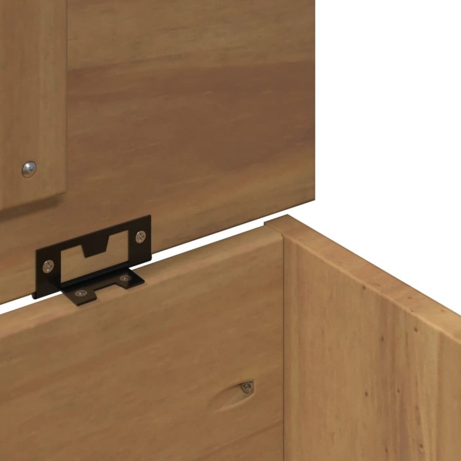 Baúl almacenaje con tapa Panama madera maciza pino 79x42x46