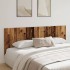 Cabecero de pared madera ingeniería envejecida 240x1,5x80