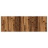 Cabecero de pared madera ingeniería envejecida 240x1,5x80